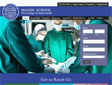Tablet Screenshot of mandl.edu